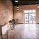Black and White Industrial Studio Space with Patio in Chicago